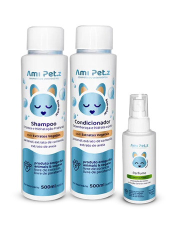 Kit Bem Estar Neutro – Shampoo e Condicionador 500mL e Perfume Fresh 100mL